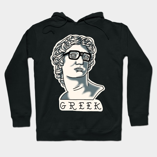 geek greek Hoodie by rafaelwolf